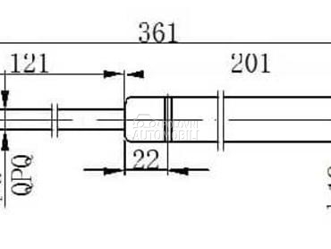 AMORTIZER HAUBE 540 njutna za Volkswagen Touran od 2010. do 2015. god.