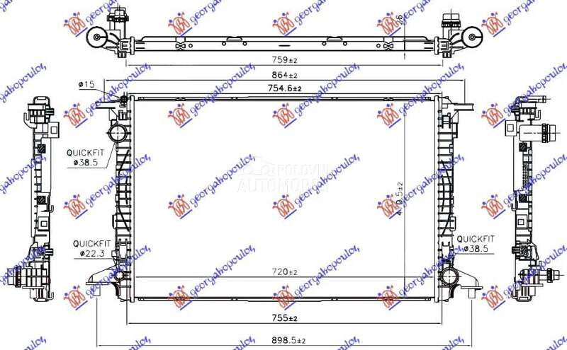 HLADNJAK MOTORA 3.0 TDi DIZEL