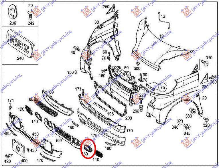RESETKA PREDNJEG BRANIKA (SA M