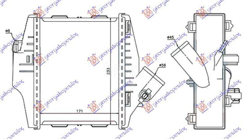 HLADNJAK INTERKULERA 0.8 Cdi D