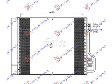 HLADNJAK KLIME BENZIN/DIZEL (4 za Smart ForTwo od 2007. do 2012. god.