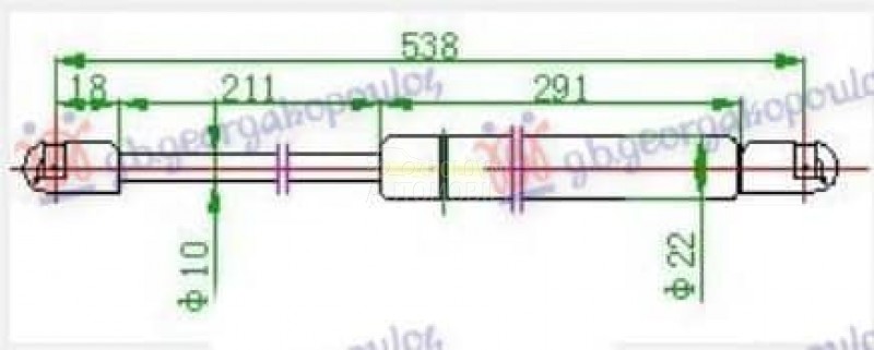 AMORTIZER GEPEK VRATA 450...