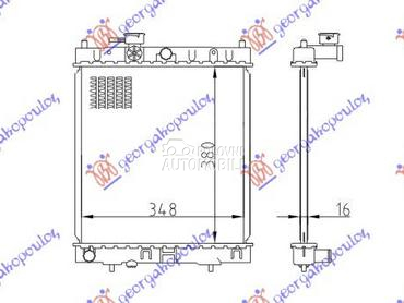 HLADNJAK MOTORA 1.0/1.3/1.4CC za Nissan Micra od 1992. do 1998. god.