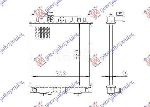 HLADNJAK MOTORA 1.0/1.3/1.4CC