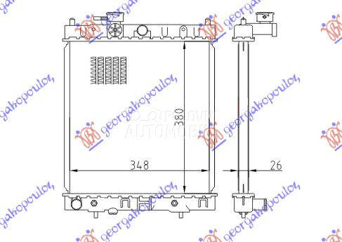 HLADNJAK MOTORA 1.0/1.3 16V (A