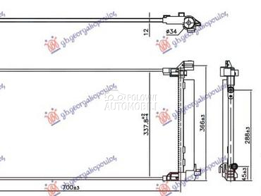 HLADNJAK KLIME 2.0... za Toyota Corolla od 2018. do 2023. god.