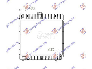 HLADNJAK MOTORA BENZIN/DIZEL za Mercedes Benz E Klasa od 1976. do 1982. god.