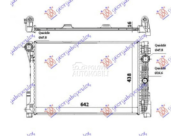 HLADNJAK MOTORA... za Mercedes Benz C Klasa od 2011. do 2014. god.