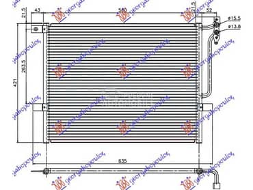 HLADNJAK KLIME za BMW Serija 3 od 2002. do 2005. god.