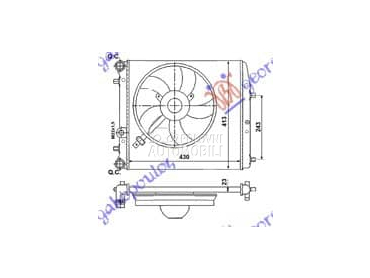 HLADNJAK MOTORA ZA SVE... za Seat Ibiza od 2008. do 2012. god.