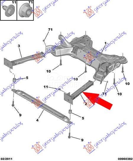 NOSAC PREDNJEG BRANIKA ALUMINI