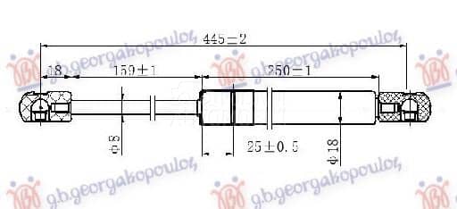 AMORTIZER GEPEK VRATA 420...