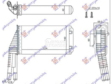 GREJAC KABINE za Peugeot 107 od 2006. do 2012. god.