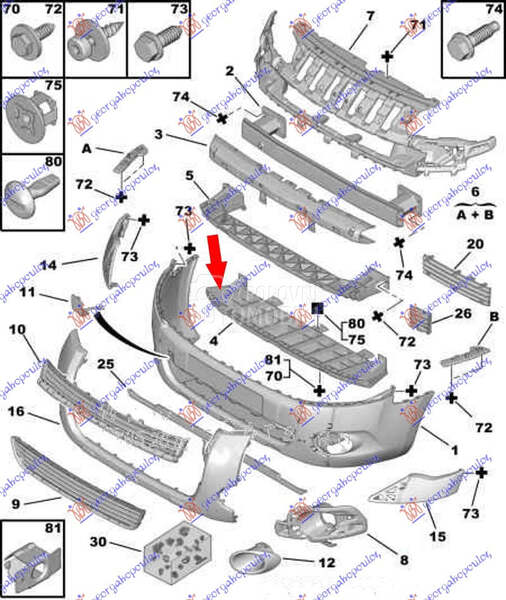 APSORBER PREDNJEG BRANIKA DONJ