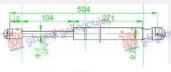 AMORTIZER GEPEK VRATA 355...