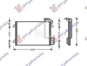 HLADNJAK KLIME za Renault Megane od 1999. do 2002. god.