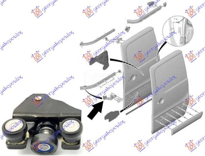 KLIZAC (VODJICA) KLIZNIH VRATA