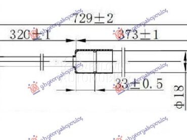 AMORTIZER HAUBE 250 njutna za Volkswagen Jetta od 2005. do 2010. god.