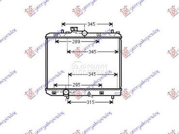 HLADNJAK MOTORA (MAN) (375x500 za Opel Agila od 2008. do 2014. god.