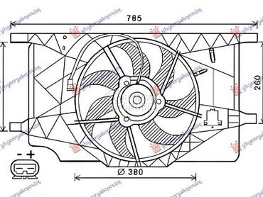 VENTILATOR KOMPLET za Renault Espace od 2003. do 2012. god.