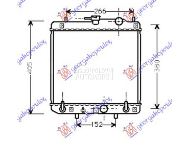 HLADNJAK MOTORA 1.0i 12V (AUTO za Daihatsu Sirion od 1999. do 2005. god.