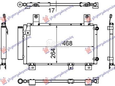 HLADNJAK KLIME 1.3 SPORT (478x za Daihatsu Sirion od 1999. do 2005. god.