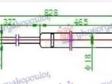 AMORTIZER GEPEK VRATA 355... za Opel Tigra od 1995. do 2004. god.