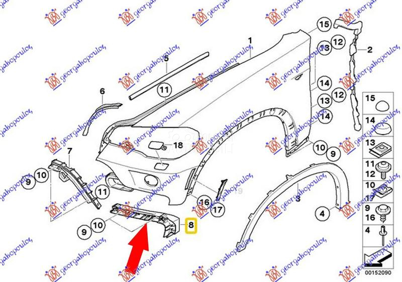 NOSAC PREDNJEG BRANIKA SPOLJAS