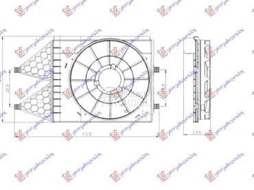 NOSAC VENTILATORA... za Seat Ibiza od 2012. do 2015. god.