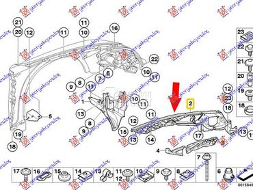 NOSAC PREDNJEG BRANIKA GORNJI za BMW X5 od 2010. do 2013. god.