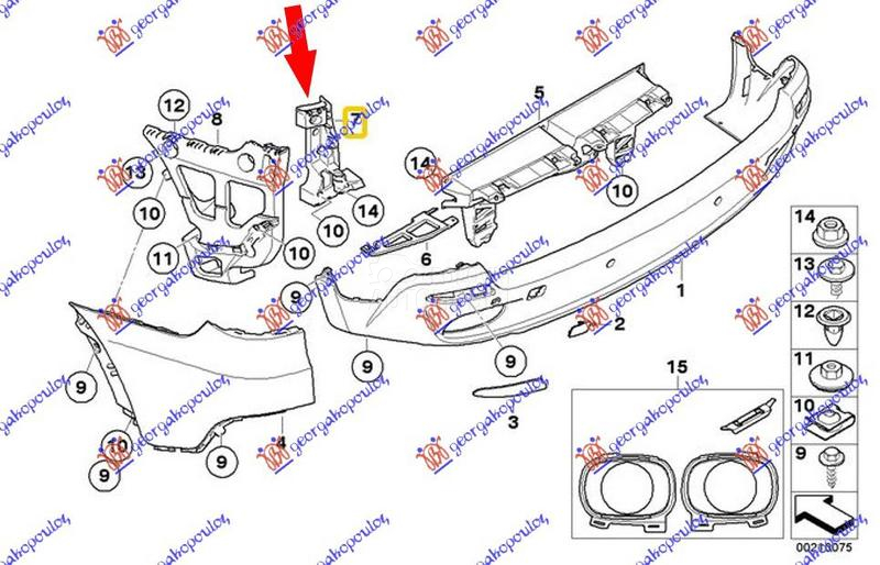NOSAC ZADNJEG BRANIKA UNUTRASN