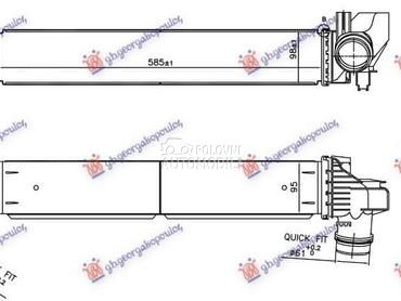 HLADNJAK INTERKULERA 2.0... za BMW X1 od 2015. do 2019. god.