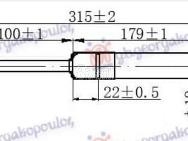 AMORTIZER GEPEK STAKLA 550... za Volkswagen Touareg od 2003. do 2010. god.