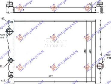 HLADNJAK MOTORA 3.0i 24V 3.0 T za BMW X5 od 2010. do 2013. god.
