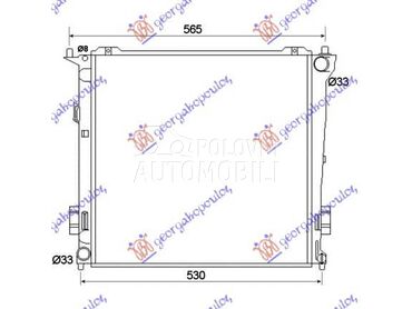 HLADNJAK MOTORA 1.6 CRDi DIZEL za Hyundai Lantra od 2004. do 2007. god.