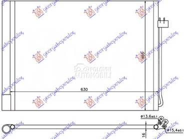 HLADNJAK KLIME BENZIN/DIZEL (5 za BMW X5 od 2013. do 2018. god.