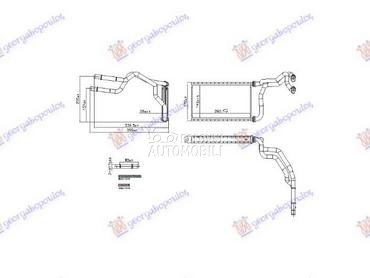 GREJAC KABINE (162x261x33) za Mazda 6 od 2016. do 2018. god.