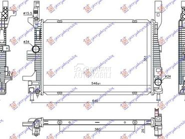 HLADNJAK MOTORA 1.5 TDCi DIZEL za Ford Transit Connect od 2013. do 2019. god.