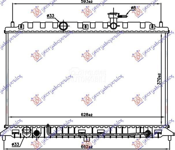 HLADNJAK MOTORA 1.4/1.6cc 16V