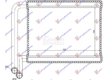 GREJAC KABINE (150x220x16) (TI za Kia Rio od 2005. do 2011. god.