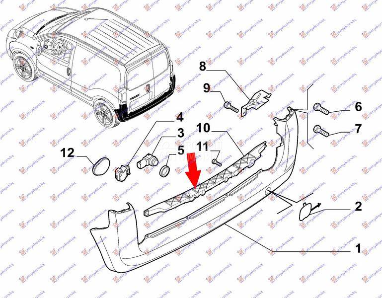 SINA ZADNJEG BRANIKA PLASTICNA