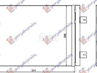 HLADNJAK KLIME 1.4/1.6... za Dacia Duster od 2010. do 2017. god.