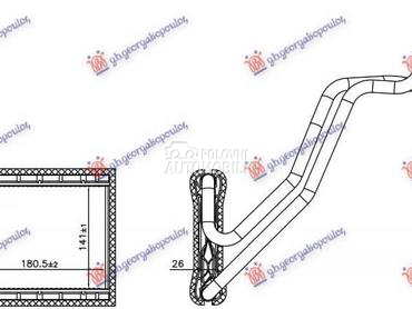GREJAC KABINE za Ford B-Max za 2012. god.