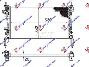 HLADNJAK MOTORA 1.3 MJTD (63x3 za Citroen Nemo od 2008. do 2025. god.