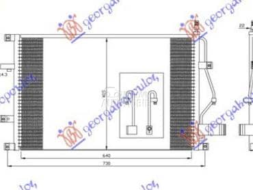 HLADNJAK KLIME BENZIN/DIZEL za Volvo S60 od 2000. do 2010. god.