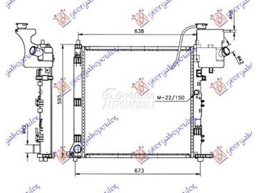HLADNJAK MOTORA... za Mercedes Benz V Klasa od 1996. do 2004. god.