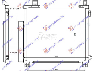 HLADNJAK KLIME 1.0 12v/1.3 VVT za Toyota iQ od 2009. do 2016. god.