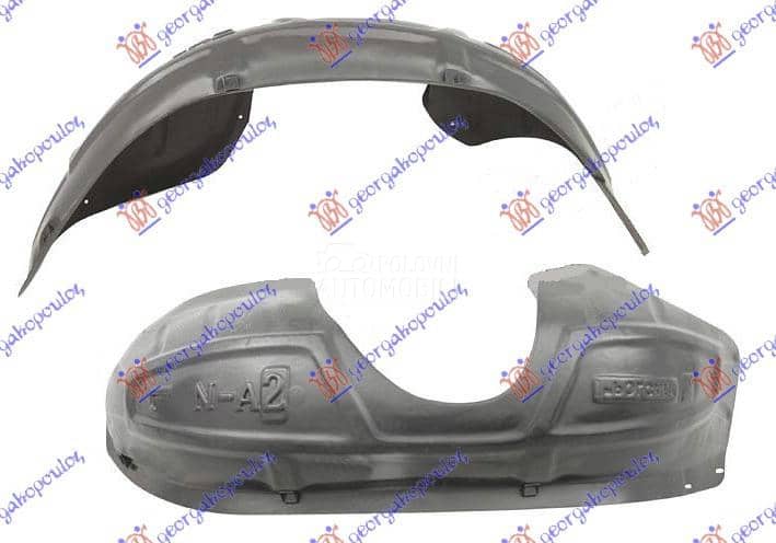 ZADNJE POTKRILO PLASTICNO Levo