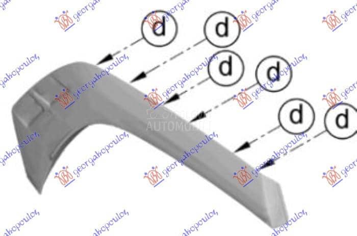 RUB PLASTICNI ZADNJEG...