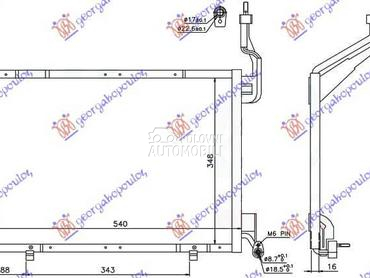HLADNJAK KLIME 1.6 TDCi... za Ford B-Max za 2012. god.